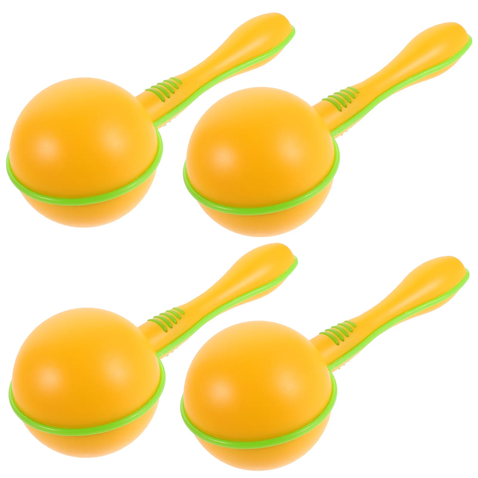 4 قطعة خشخيشات أطفال بلاستيكية Maracas Orff مستوحاة من الهزازات الموسيقية لحفلات أعياد الميلاد كرنفال لعبة هزازة للأطفال Maraca