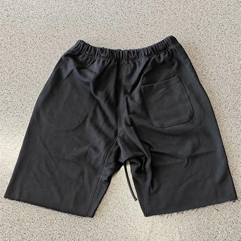 25ss Saint Michael Drawstring Shorts Men Women 1:1 Best Quality Oversized Blcak Casual Shorts