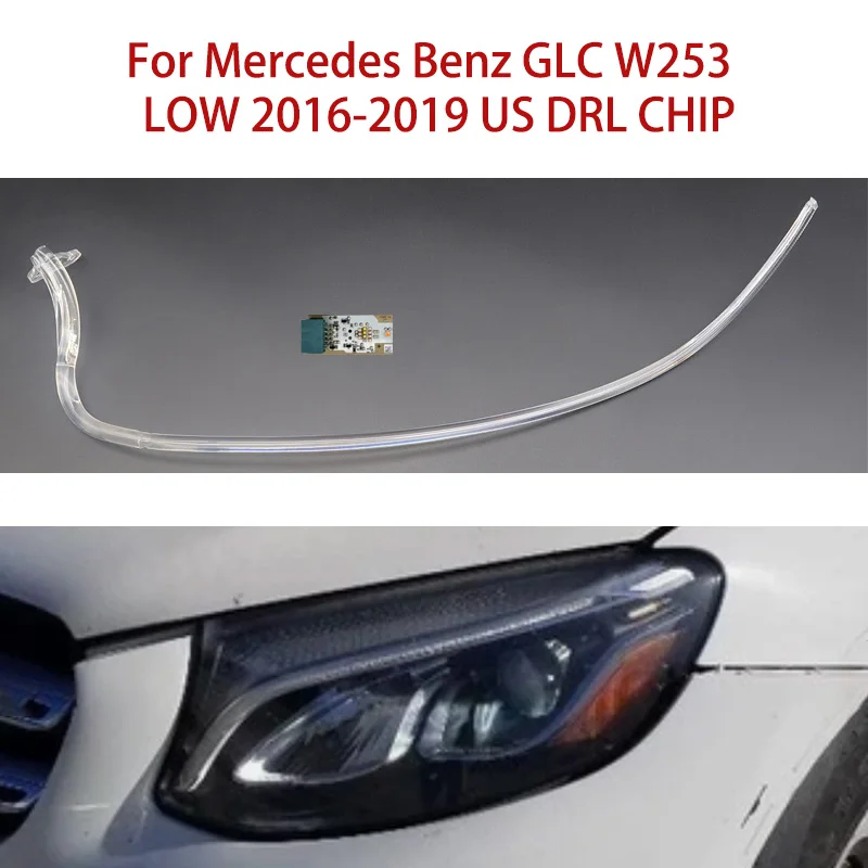 

Angel Eye White Light Car Headlight DRL CHIP Conduit Strip For Mercedes-Benz GLC W253 2016-2019 LOW American Ballast Module Chip
