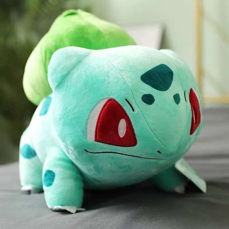 

Genuine Pokemon Kawaii Bulbasaur Plush Stuffed Toy Cartoon&Cute Peluche Doll Throw Pillow Birthday Gift For Kids Boys Decoration
