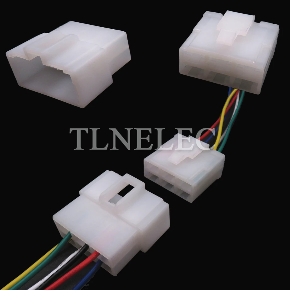 6 Pin Way Automobile Large Current Unsealedl Connector with Wires Car Male Female Wiring Harness Sockets