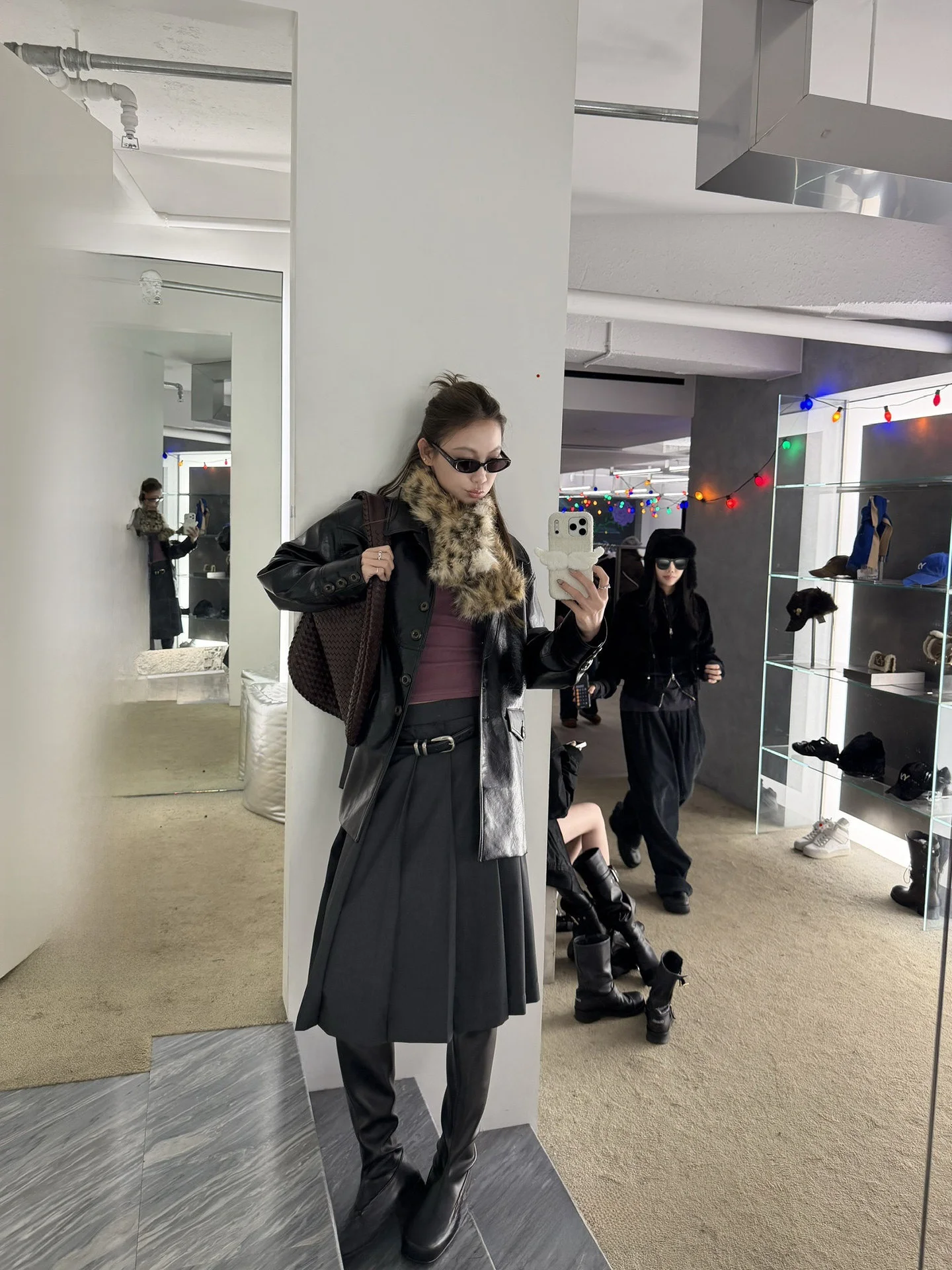 

Юбка с асимметричным подолом и плиссировкой Obliviate, женская универсальная повседневная юбка средней длины с высокой талией из смесового полиэстера