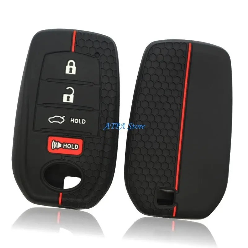 U13C Shock absorbers Silicone Deceive Case With 4 Button Function For Car Keys
