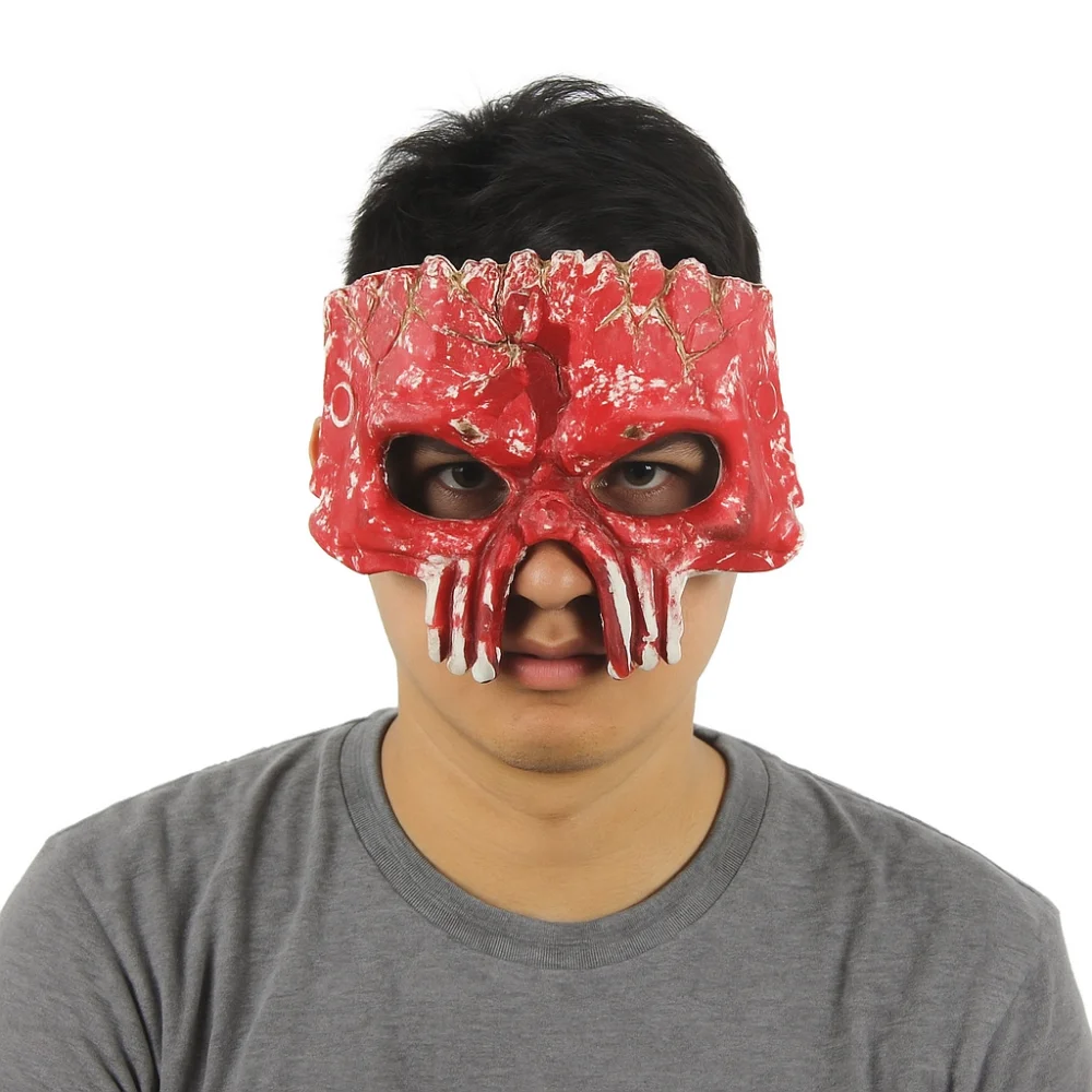 

Creative Half Face Halloween Mask PU Foaming Cosplay Supplies Halloween Skull Mask Party Props Skeleton Mask Carnival