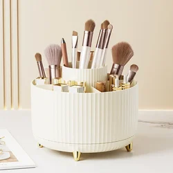 360 Rotating Makeup Organizer Large Capacity Desktop Cosmetic Storage Box Portable Lipstick Makeup Brush Pen Holder for Bathroom