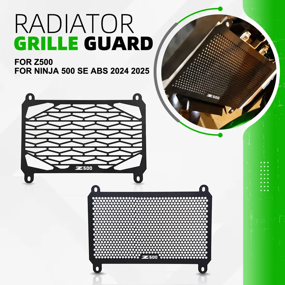 

For NINJA500 Motorcycle Radiator Guard Protect Grille Cover Grill Protection For Kawasaki Z500 For Ninja 500 SE ABS 2024 2025