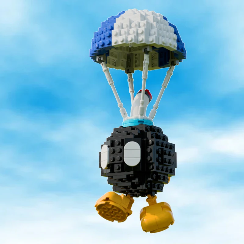

367 шт. MOC Para Bob-omb модульный итальянский сантехник летающий боб-боб модель DIY набор строительных блоков для детей подарок на день рождения