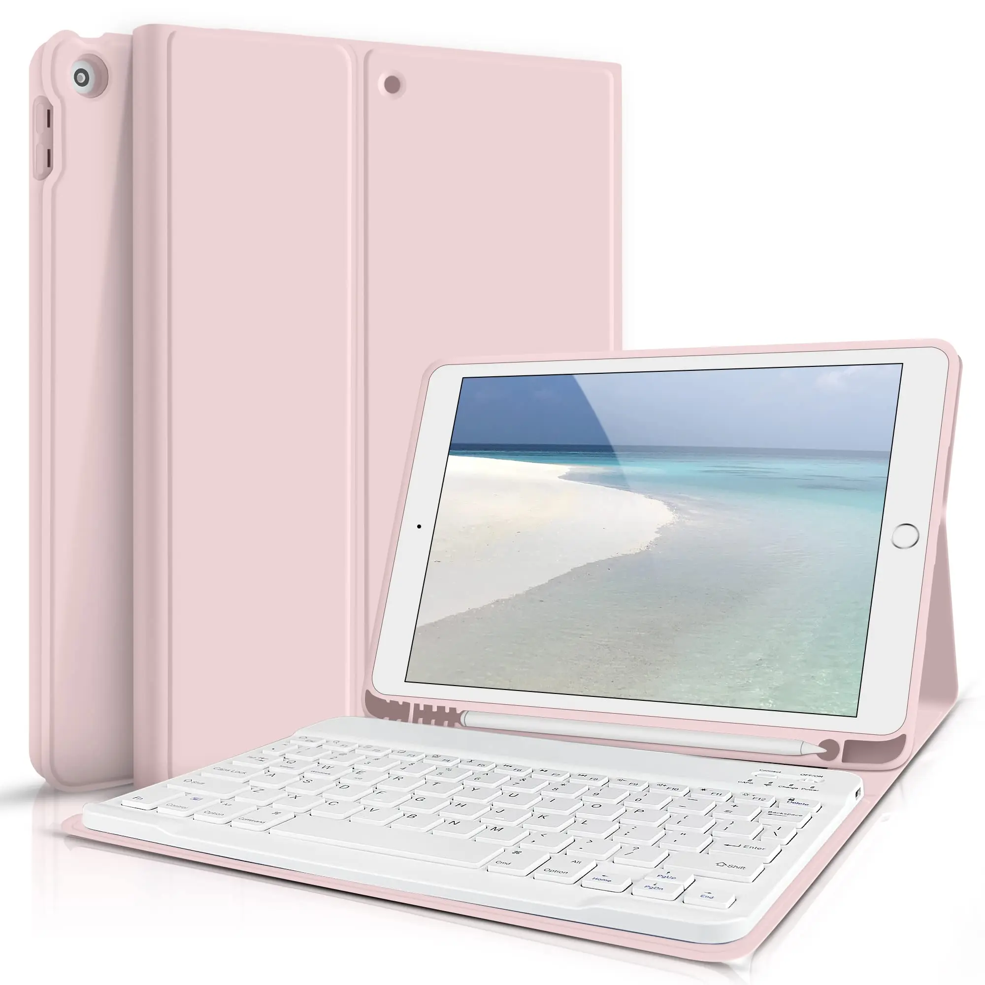 10inch Slim 78keys  Detachable bluetooth Wireless keyboard with case for ipad Air4/ Air5