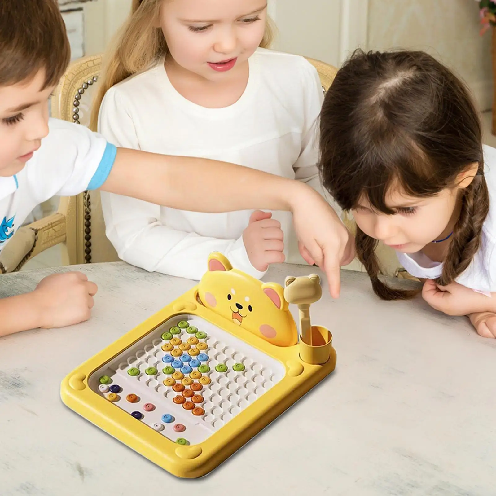 Planche d'activité magnétique, planche à dessin magnétique pour tout-petits avec stylo, jouets d'interaction Parent-enfant pour garçons âgés de 2 à 5 ans