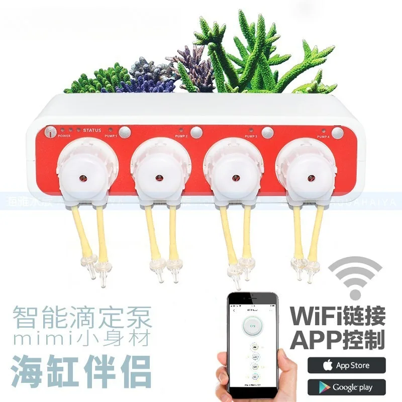 DP-2/3/4/5 & DS-3.4/2.4 with WIFI Auto Dosing Peristaltic Pump for Saltwater/Reef Aquarium