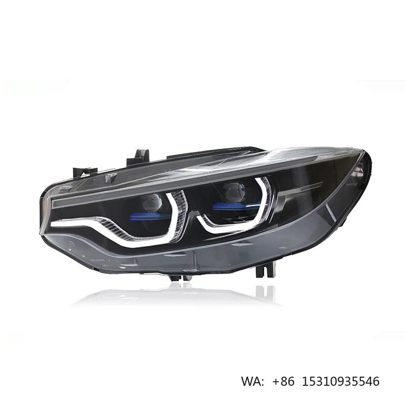 New 4 Series 2013-2016 F32 F36 F33 LED Headlights Modified M4 GTS Spoon Blue 6000K 70W 8000 Lumens D2R Bulb 12V 1-Year Warranty