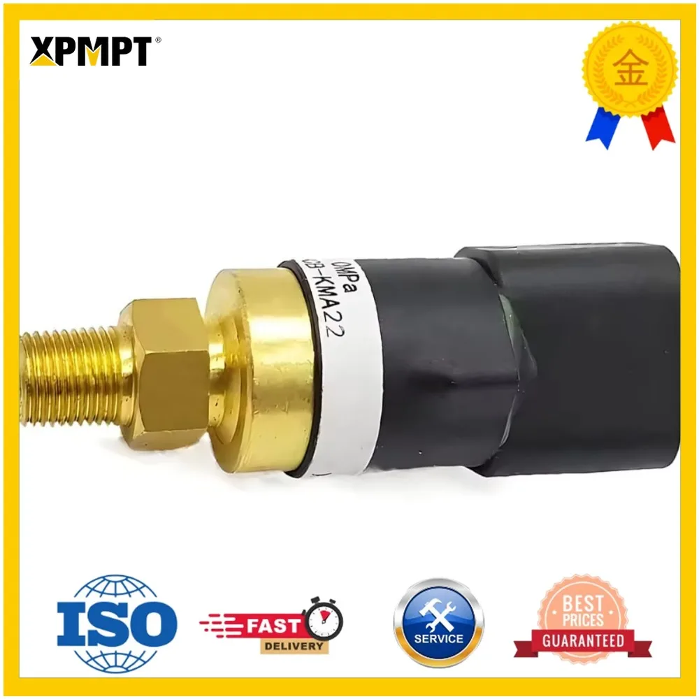 For Kato Excavator HD520 HD700 HD820 HD1430 Pressure Switch Sensor Parts 22F-06-33430 22F0633430 Spare Parts (22F-06-33430)