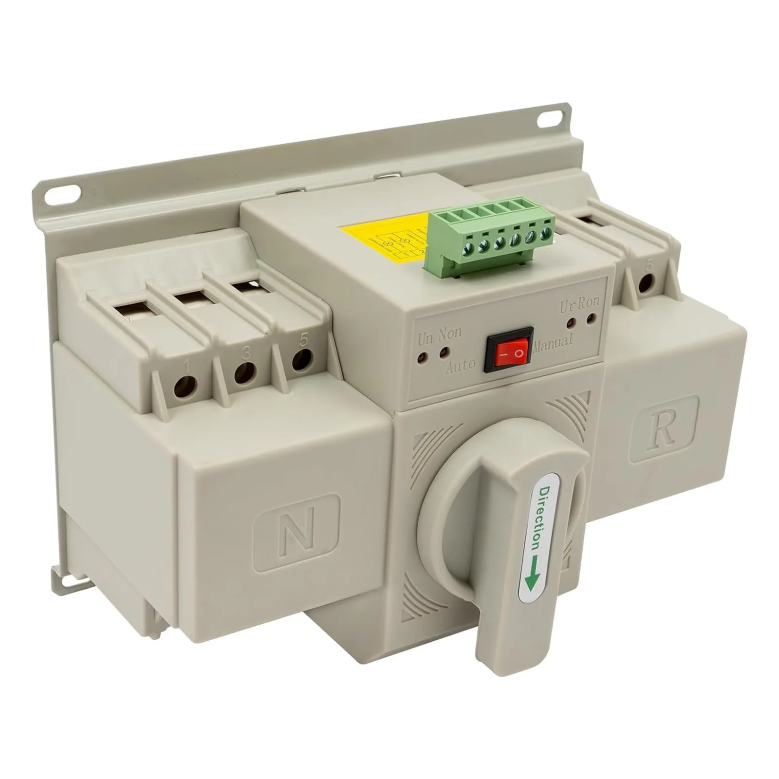 63A 3P Dual Power Automatic Transfer Switch for Generators 3-Phase, 110V AC 50/60Hz, Indoor/Outdoor Changeover Switch