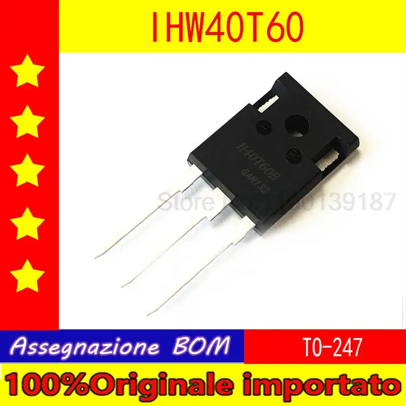 

10pcs/lot IHW40T60 H40T60B TO-247 IGBT field effect transistor 40A 600V