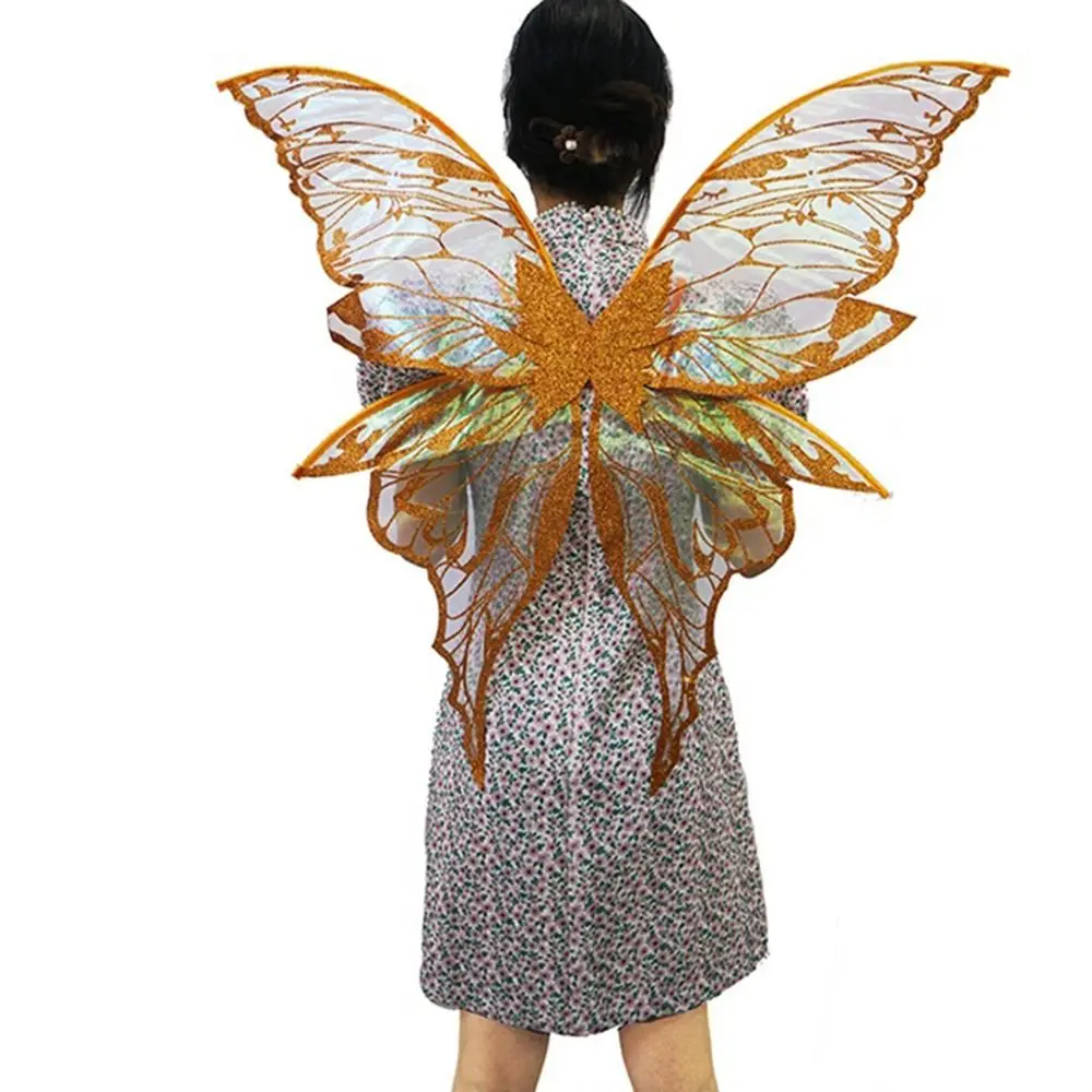 Creative Fairy Butterfly Wings Fluttering Wings Lightweight Fairy Costume Wing Set Sparkle Durable Elf Wings Costume Masquerade