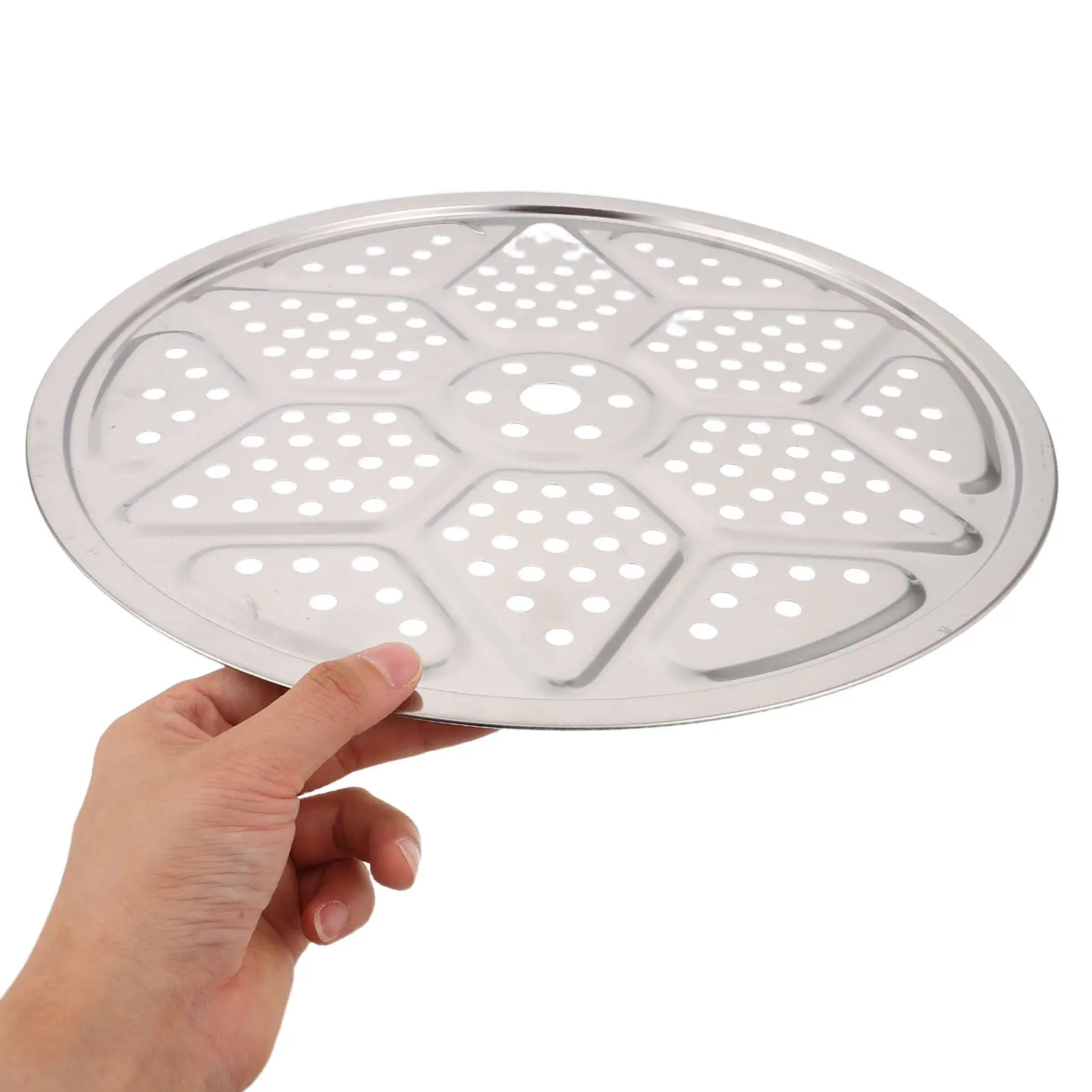 

6Pcs Stainless Steel Round Planter Insert 9.5'' 11'' 12.6'' Plant Riser Drainage Hole Flower Pot Lift Insert Large Tall Planter