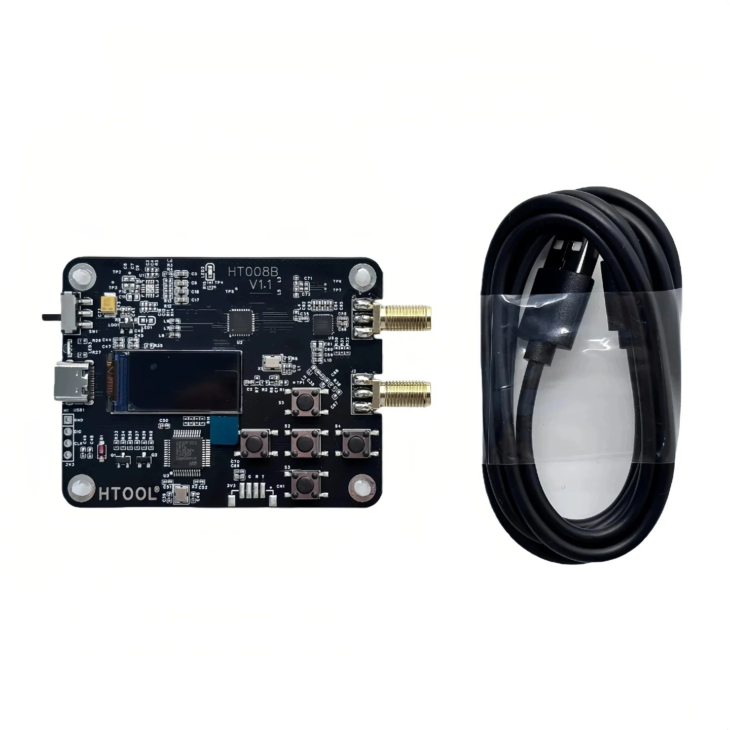 HT008B MAX2871 50-6400 ميجا هرتز مولد إشارة مصدر إشارة 1 كيلو هرتز القرار مرحلة منخفضة الضوضاء USB التحكم تردد وضع نقطة الاجتياح