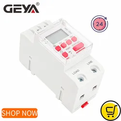 GEYA THC-15 Digital Timer Switch Weekly Programmable Timers 16A 20A 30A ACDC12V 24V 110V 220V 240V Timers