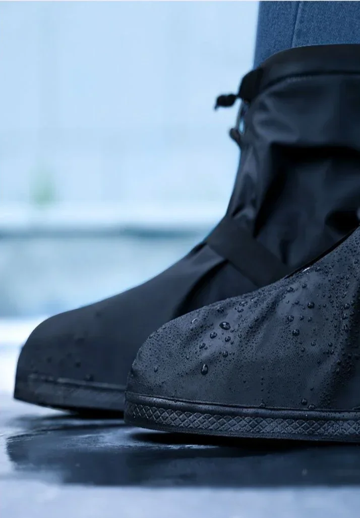 S-XXL Wasserdichte Regenschuhe Abdeckung Wiederverwendbare Wasserstiefel Anti-Rutsch Radfahren Wandern Überschuhe Regen Schnee Nass Sand Schuhe Protektoren – Detail 13