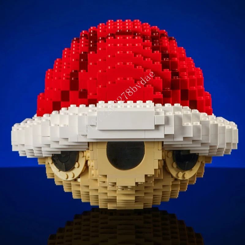 

Набор для сборки MOC 1326 деталей: Мега-фигурка Red Shell в натуральную величину, серия скульптур, настраиваемый конструктор, развивающая игрушка, подарок на день рождения, творческий набор для сборки своими руками