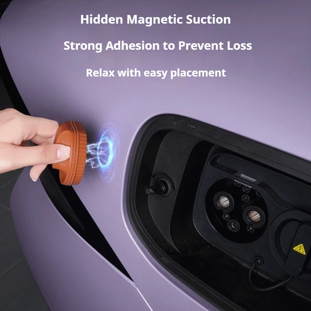 Fit For XPENG P7+ Charging Port Silicone Cover Dustproof Waterproof Protective Cap New Energy Car Modification Accessories