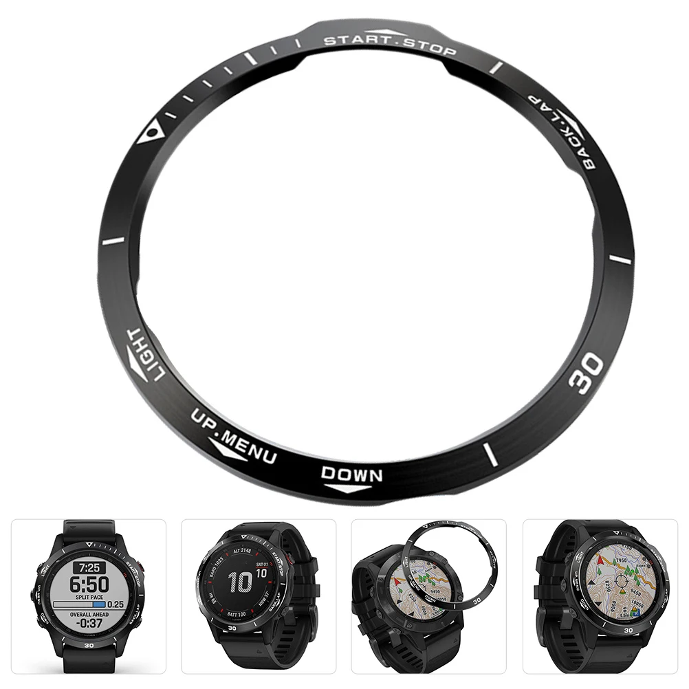 

1Pcs Watch Bezel Metal Ring Stainless Steel Protective Durable Cover Lightweight for Fenix 6x Watch Protector