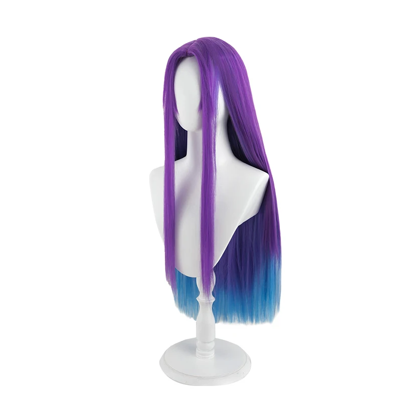 ROLECOS Spiel LOL Spirit Blossom Irelia Cosplay Perücke 80 cm Gemischte Farbe Lange Gerade Frauen Perücken Hitzebeständige Synthetische Haar