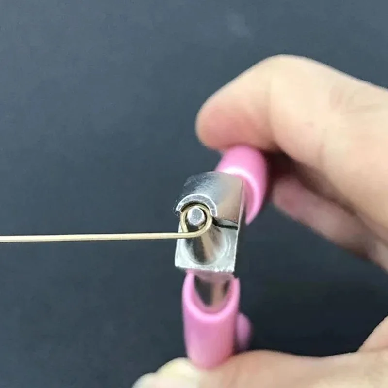 5-inch professional round concave pliers, used for jewelry making mini precision wire loop tools, ideal DIY manual wig tools