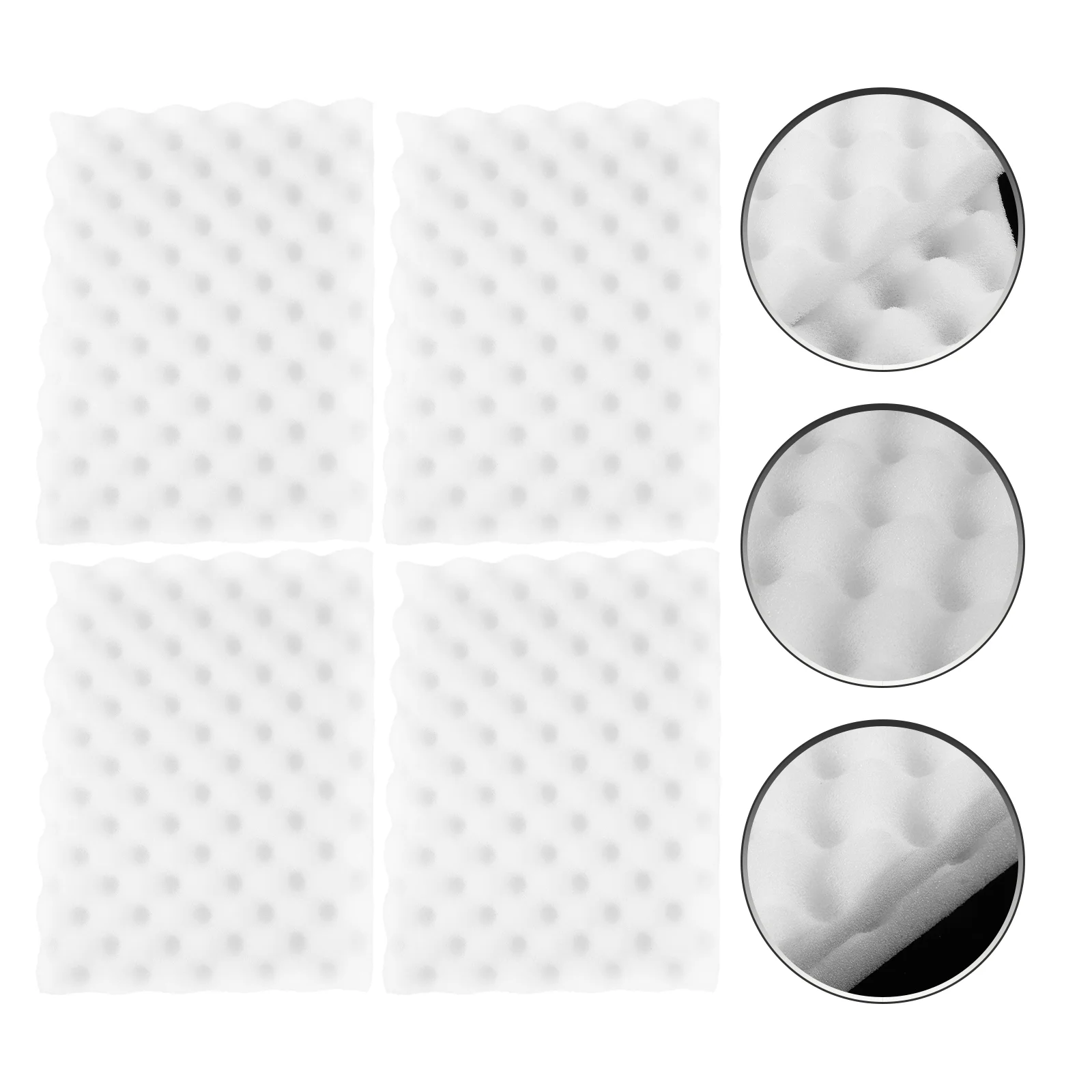 4 Pcs Gummy Candy Gummies Wave Shape Pads Sponge Cushion Baking Tool Clay Mat for