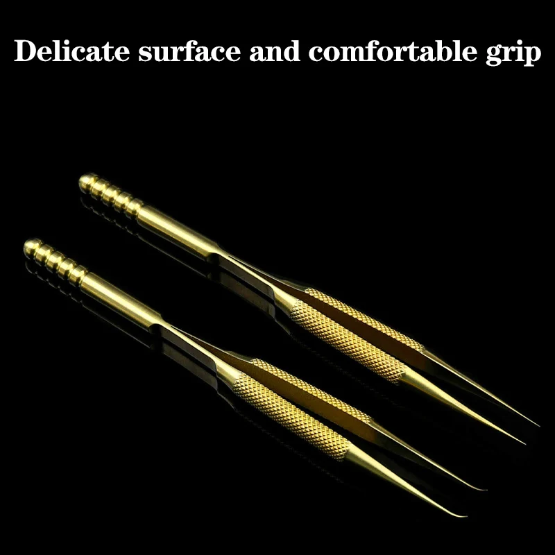 携帯電話修理指紋フライングワイヤーピンセットチタン合金 0.15 ミリメートル細い尖ったピンセット拡張および硬化