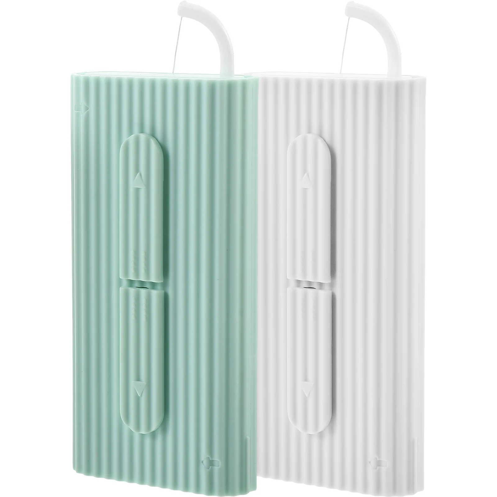 Pics de fil dentaire, poignée ergonomique confortable, élimine les aliments résidus, Compact et Portable, organisateur de fil dentaire, usage quotidien, 2 pièces