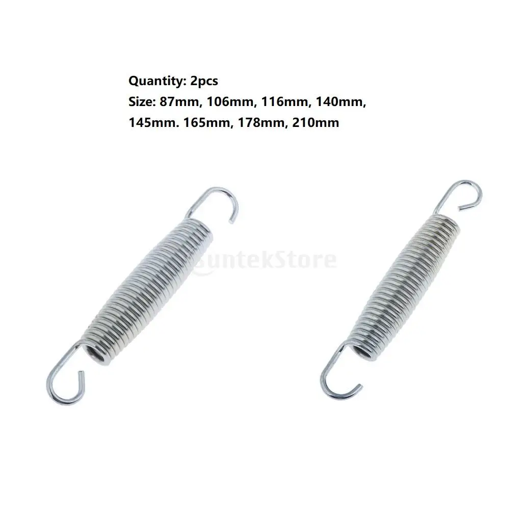 2pcs Trampoline Springs 3.4 to 8.3 Inches Galvanized Anti-Rust