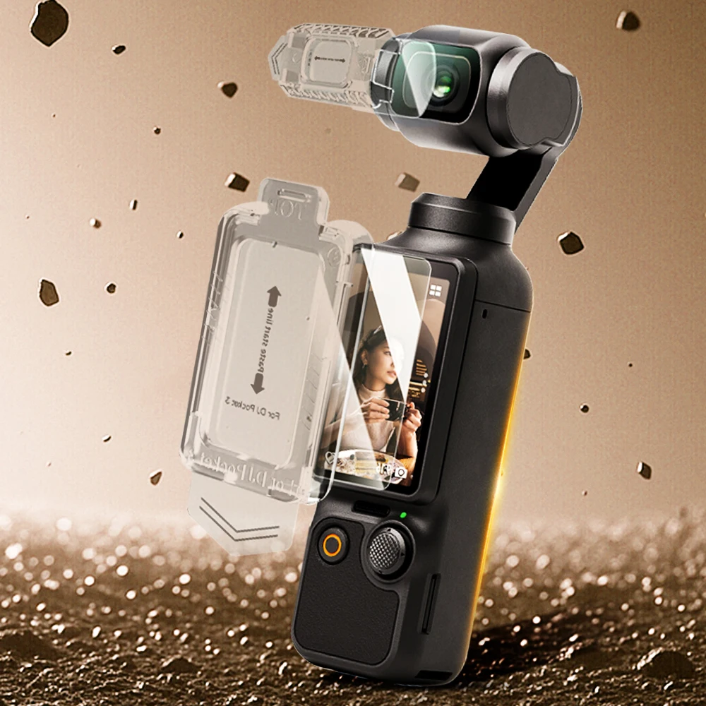 

Screen Protector AR Anti-Reflective HD Film Camera Lens 9H Hardness Tempered Glass Glossy Full Protective for DJI Pocket 3