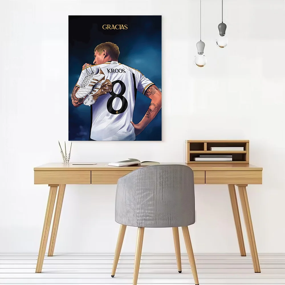 Toni Kroos Printed Canvas Poster Custom Pictures Wall Art Canvas Painting for Walls Decoration Living Room Wand Deko Home Arts