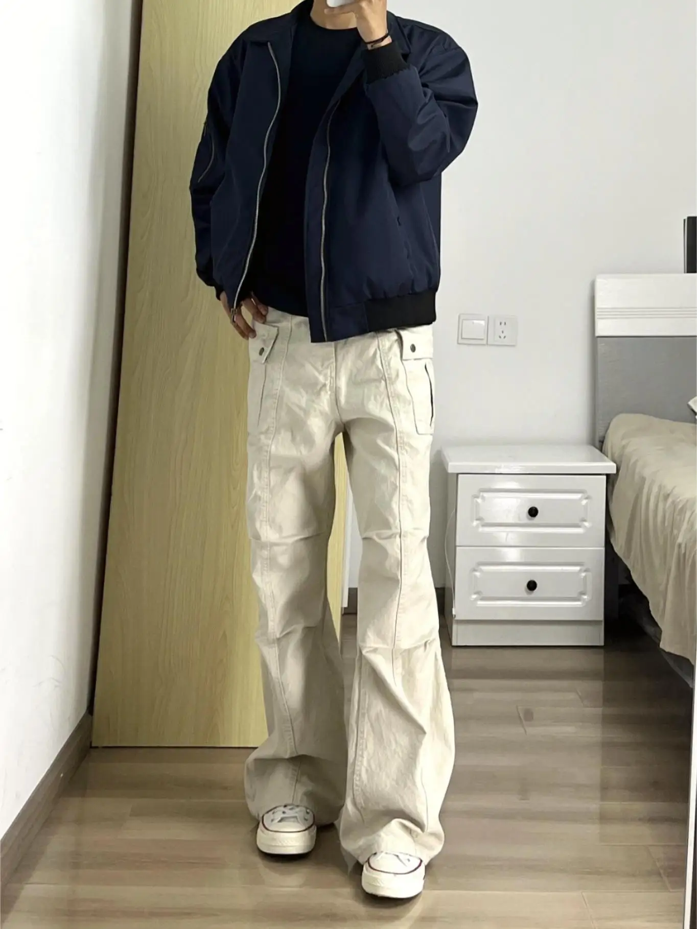 

Мужские повседневные брюки Cleanfit American Retro: свободные, прямые, с множеством карманов, светло-коричневые, рабочие, удобные, хлопковые