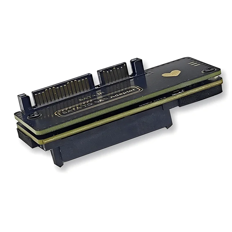 SATA (7+15)22Pin Male to SAS 29Pin Female Adapter Desktop SATA to SAS Conveter Expansion Card Riser 6G Support 2.5