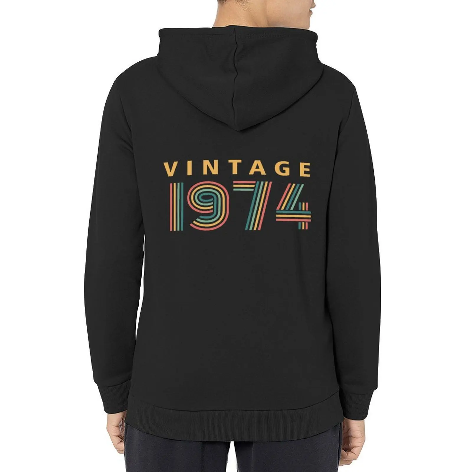 

vintage 1974 Hoodie men's autumn clothes fashion men men clothing mens hoodies