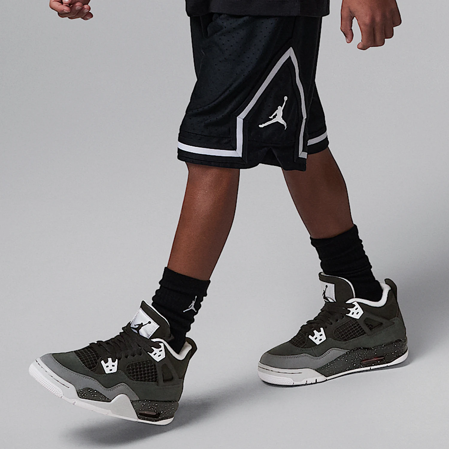 Nike genuine Air Jordan 4 GS women's large children's shock-absorbing sports shoes FQ8213-002