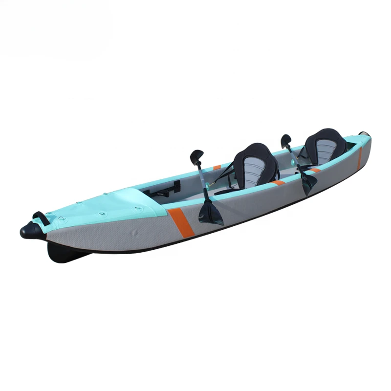 person drop stitch foldable canoe boat  inflatable kayak with accessories