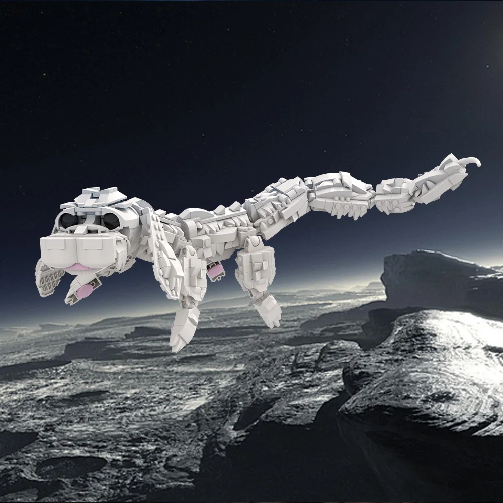 MOC Film Het Neverending verhaal Falkor Skelet Bouwstenen Model Westerse Legendarische Draak Bricks Gemonteerd Speelgoed KINDEREN Gift