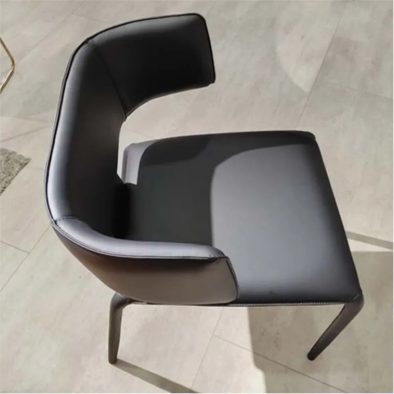 Italian Minimalist Designer Dining Chair Modern Simple Home Chair High-end Negotiation Chair Model Room Nordic Backrest Chair