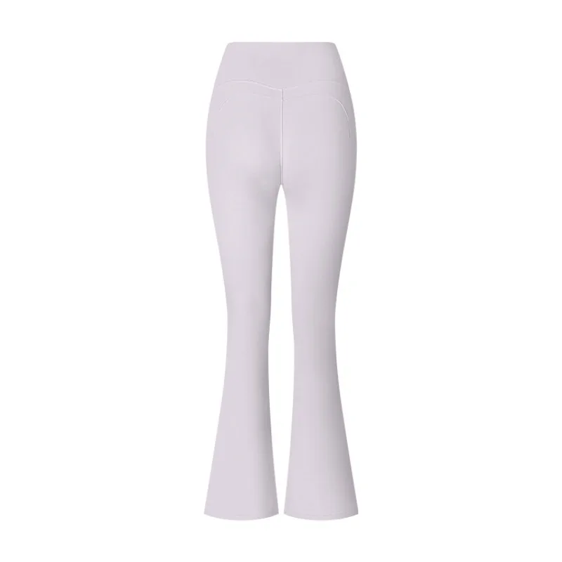 Autumn and Winter New Horn Trousers, High-waisted Abrasive Shaping Micro-pull Shaping Sports Tight Trousers for Women