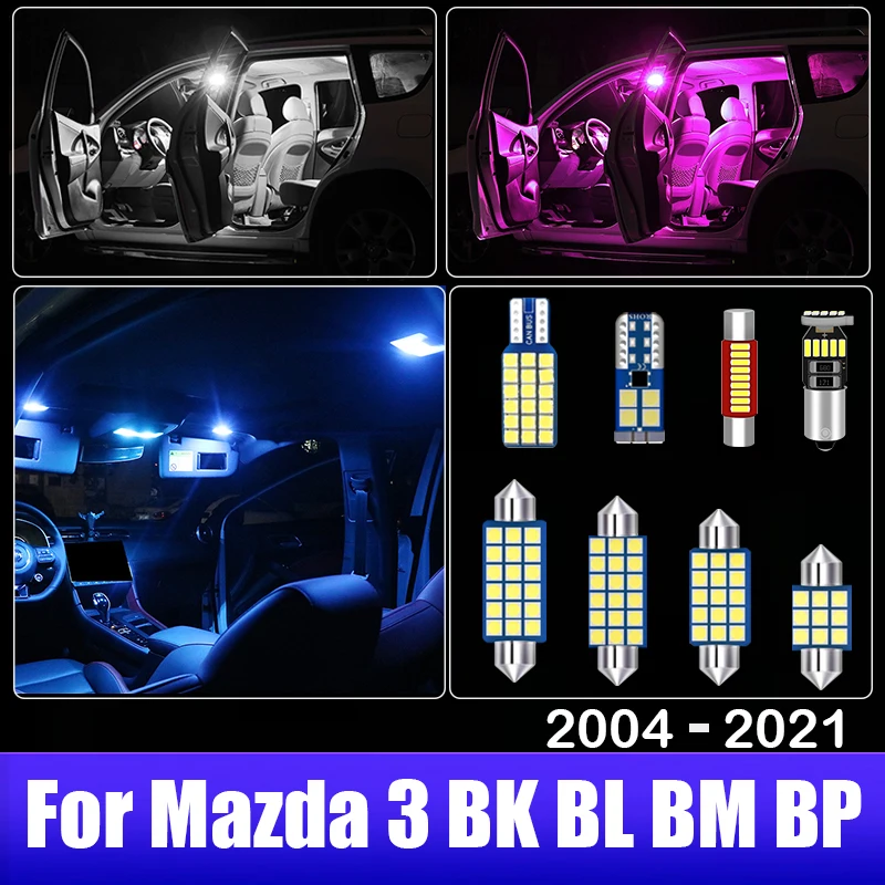 For Mazda 3 BK BL BM BP 2004 - 2008 2009 2010 2011 2012 2013 2014 2015 2016 2017 2018 2019 2020 2021 Car LED Lights Accessories