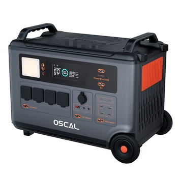 Oscal Powermax 3600 Wytrzymała Przenośna Stacja Zasilania o Pojemności Baterii od 3600Wh do 57600Wh, 14 Gniazd, 5 Trybów Oświetlenia LED do Użytku Zewnętrznego