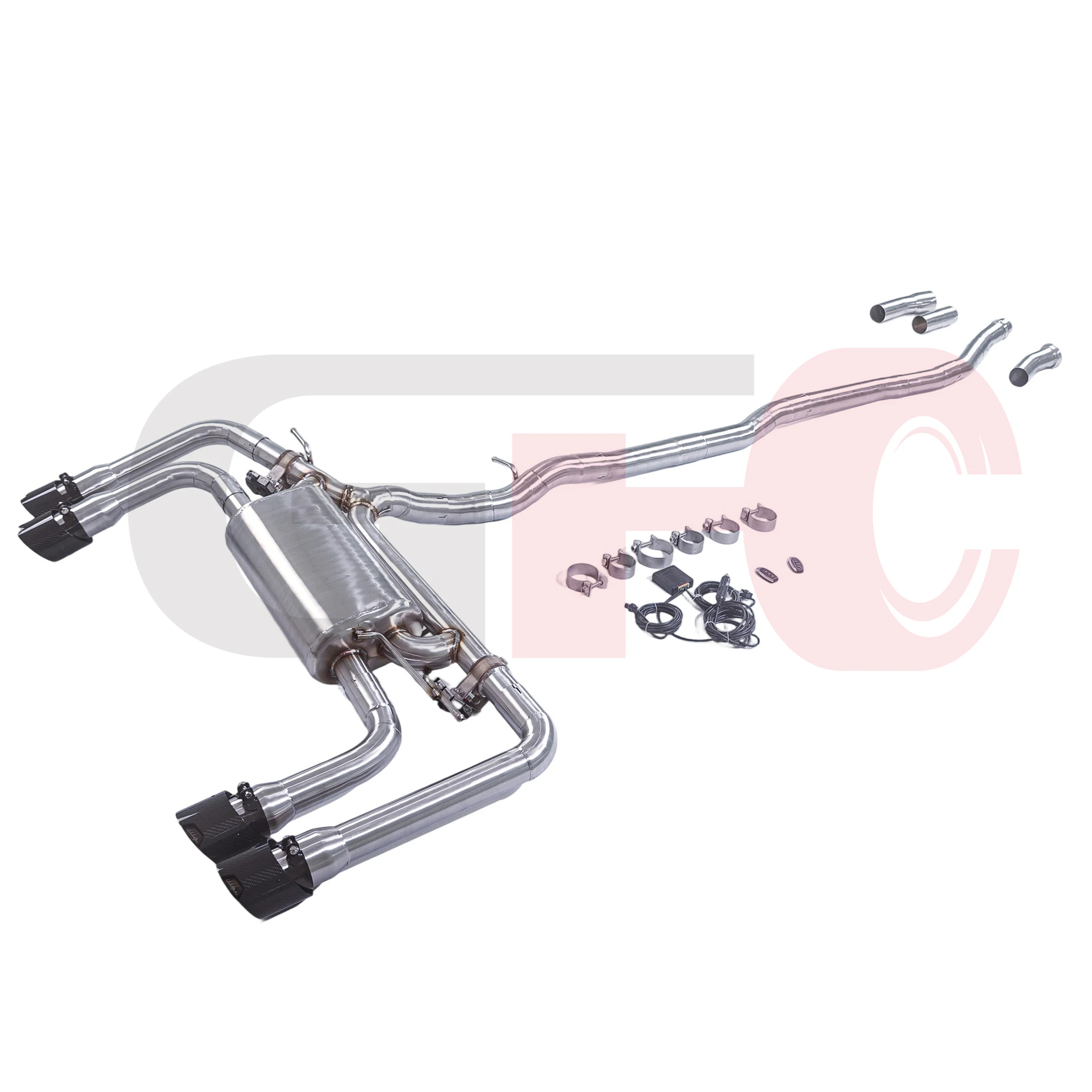 

[L]The Valve Muffler Exhaust System is applicable to the cat-back exhaust system of 2023 BMW X1 M35i U11 2.0T models
