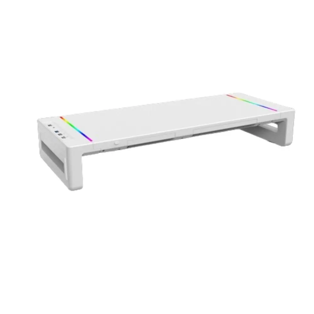 

Подставка для монитора с RGB-подсветкой и USB-хабом (USB 3.0 и 2.0), складная подставка для ноутбука, держатель для телефона, эргономичная подставка для компьютерного дисплея