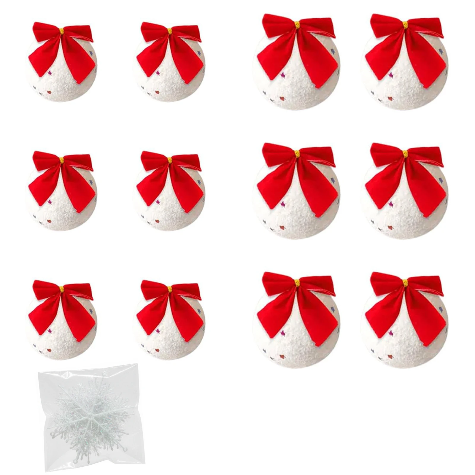 

Набор рождественских шаров, легкие елочные украшения, наборы шаров для декора вечеринки, рождественские елочные украшения, наборы шаров