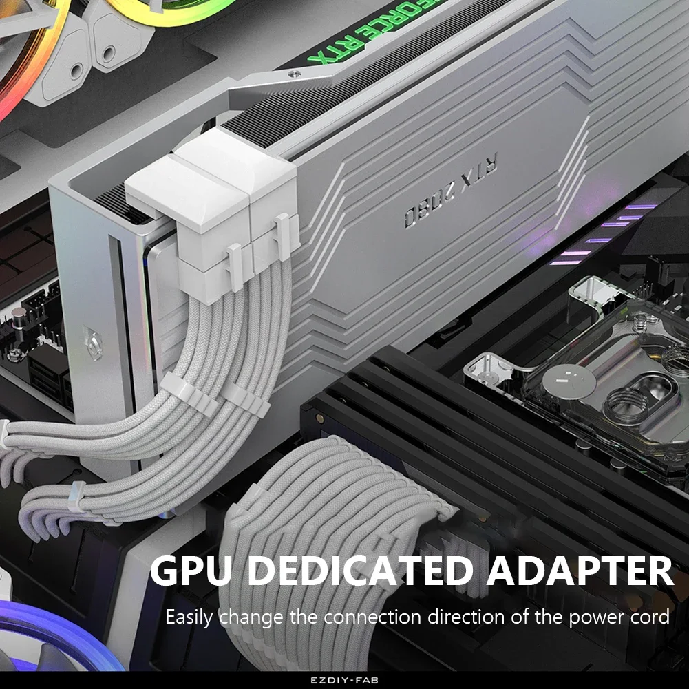 ATX 8 Pin Female To 8 Pin Male Cables Management Ports Computer Parts Graphics Card Adapter Accessories for Desktop GPU 1-4pcs