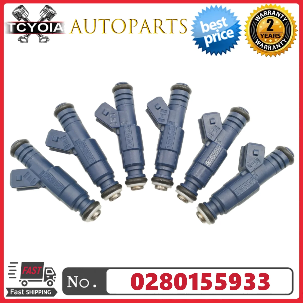 

6 шт./лот, топливные форсунки 0280155933 подходят для Alfa Romeo 3.8L V6