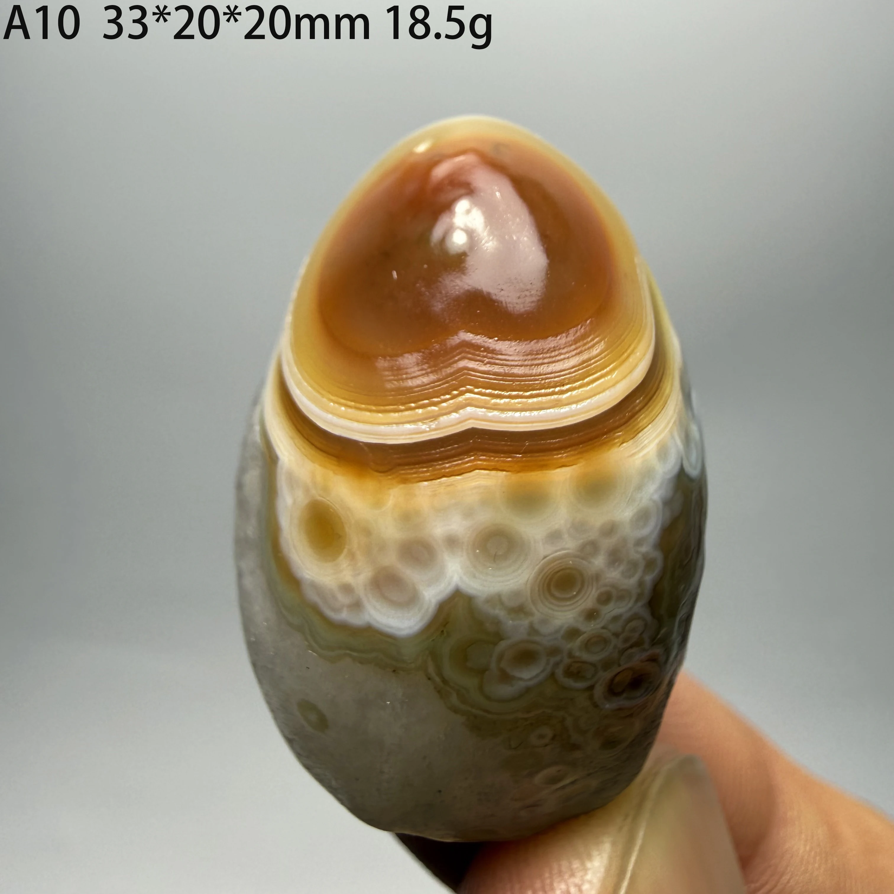 Natural Alxa Gobi Eye Agate Healing Crystal Home Ornament GiftA3-2-15 - view 6